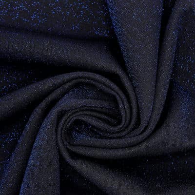 Milano fabric with metallic thread - blue 