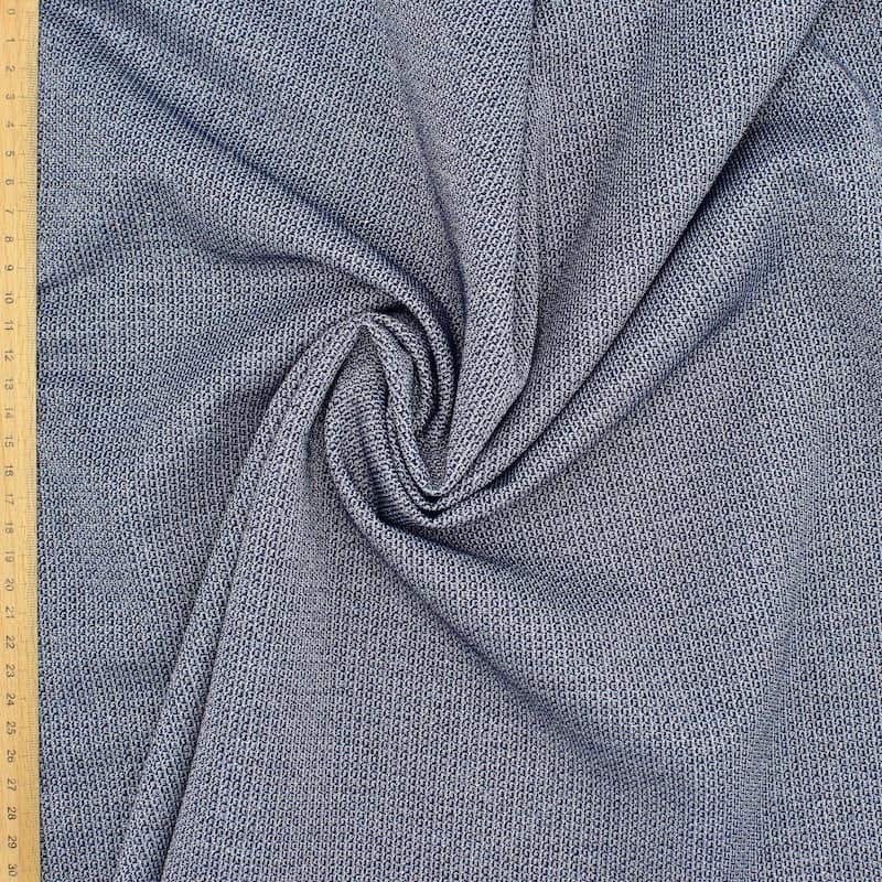TissuKnit fabric with silver thread - grey 