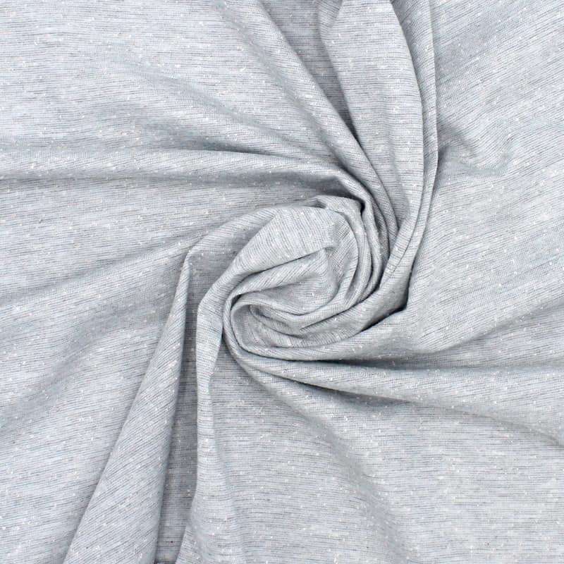 Tissu jersey jaspé - gris bleuté