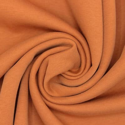 Duffle thick sweatshirt fabric - rust-colored