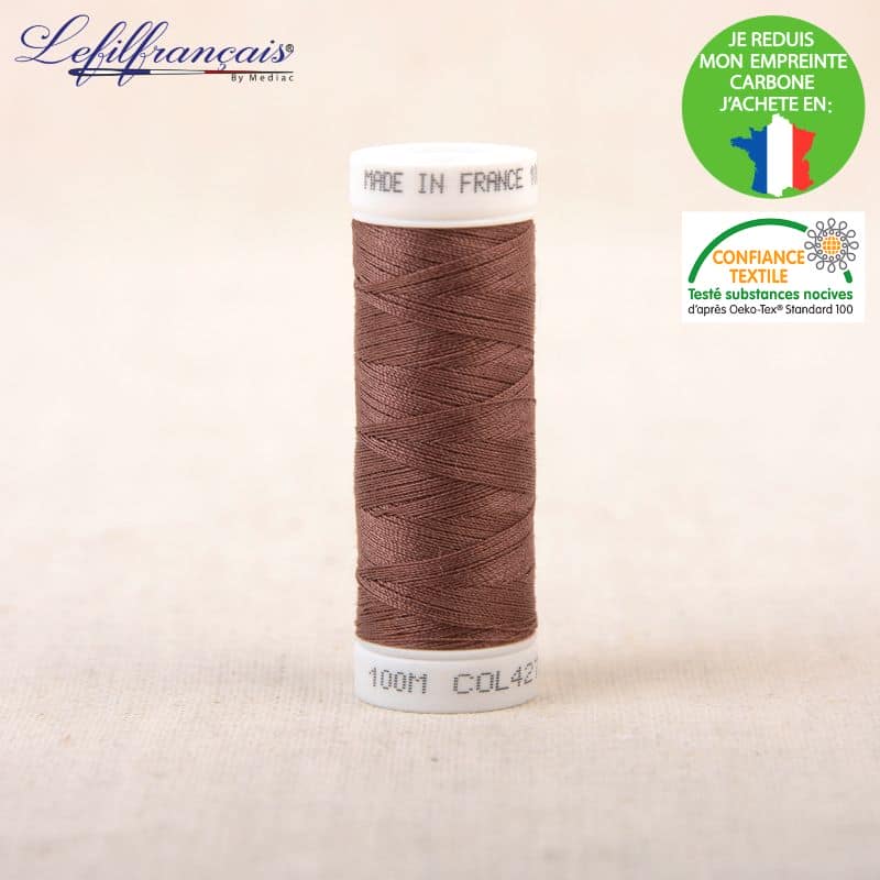 Sewing thread - brown