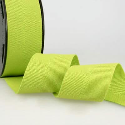 Strap with twill weave - anise green 