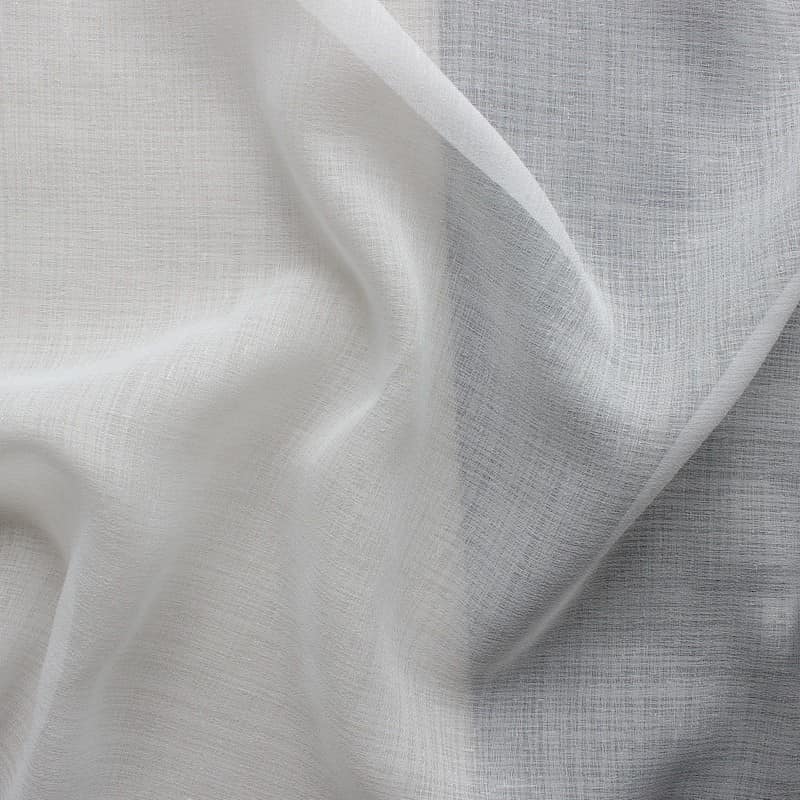 Tissu en voile polyester écru