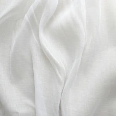 Tissu en voile polyester blanc
