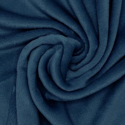 Navy blue velvet fabric