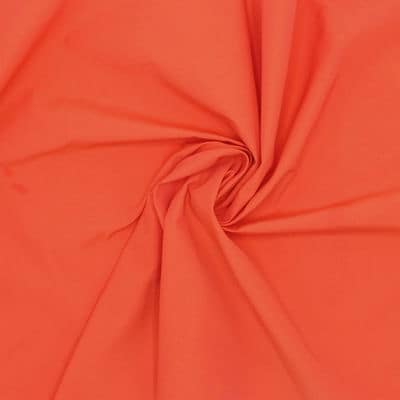 Effen polyamide stof - oranje 