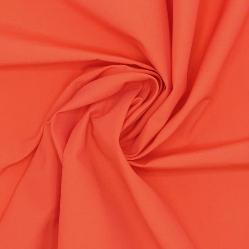 Tissu polyamide uni - orange