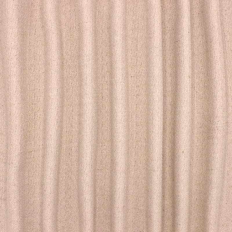 Upholstery fabric in cotton and polyester - rosé beige 