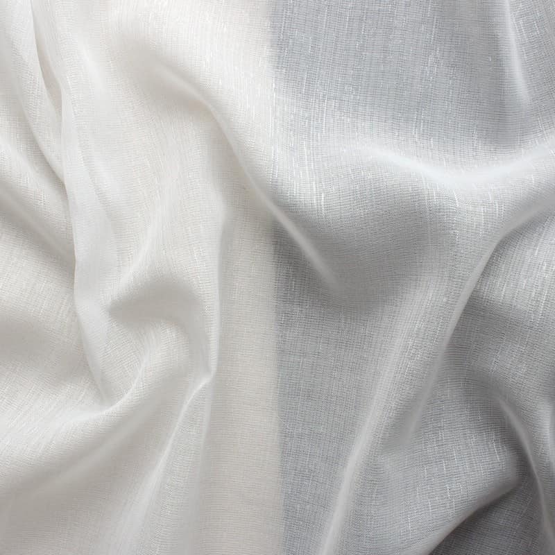 Tissu en voile polyester écru