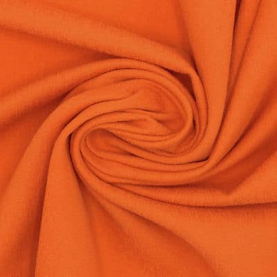 Tissu extensible uni - orange