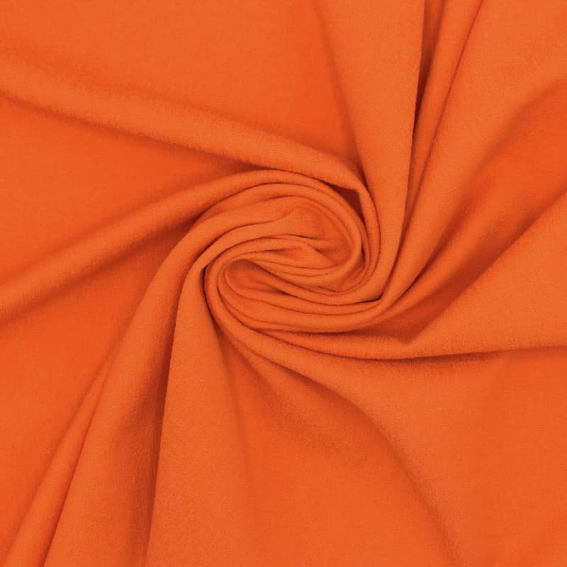 Effen rekbare stof - oranje 
