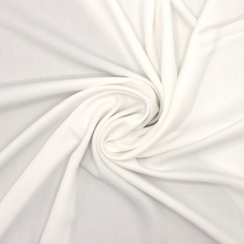 Viscose twill fabric - white 
