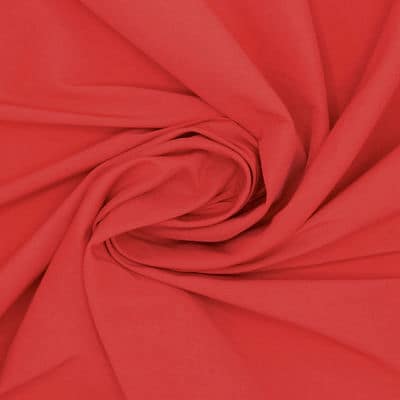 Plain extensible fabric - poppy red