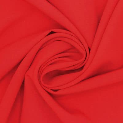 Fijne rekbare stof met keperbinding - rood