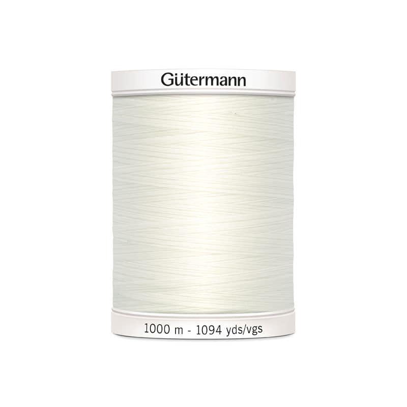 White sewing thread Gütermann 111