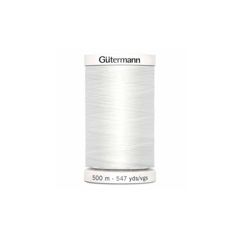 White sewing thread Gütermann 800