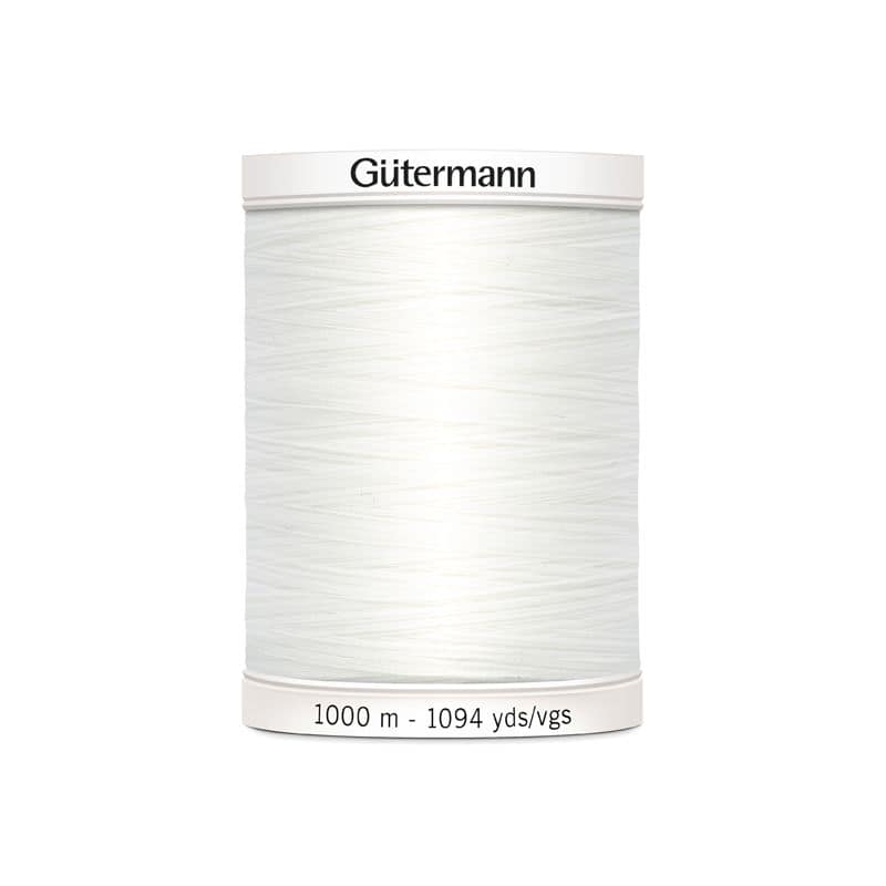 Fil à coudre blanc Gütermann 800