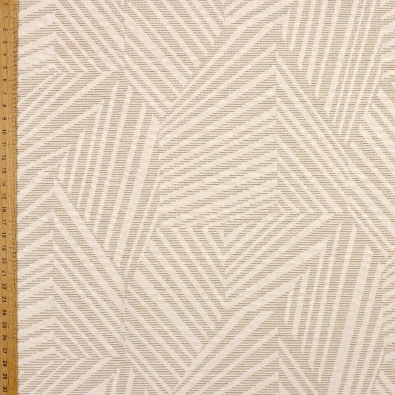 Jacquard upholstery fabric - beige