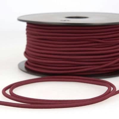 Corde élastique bordeaux 3mm
