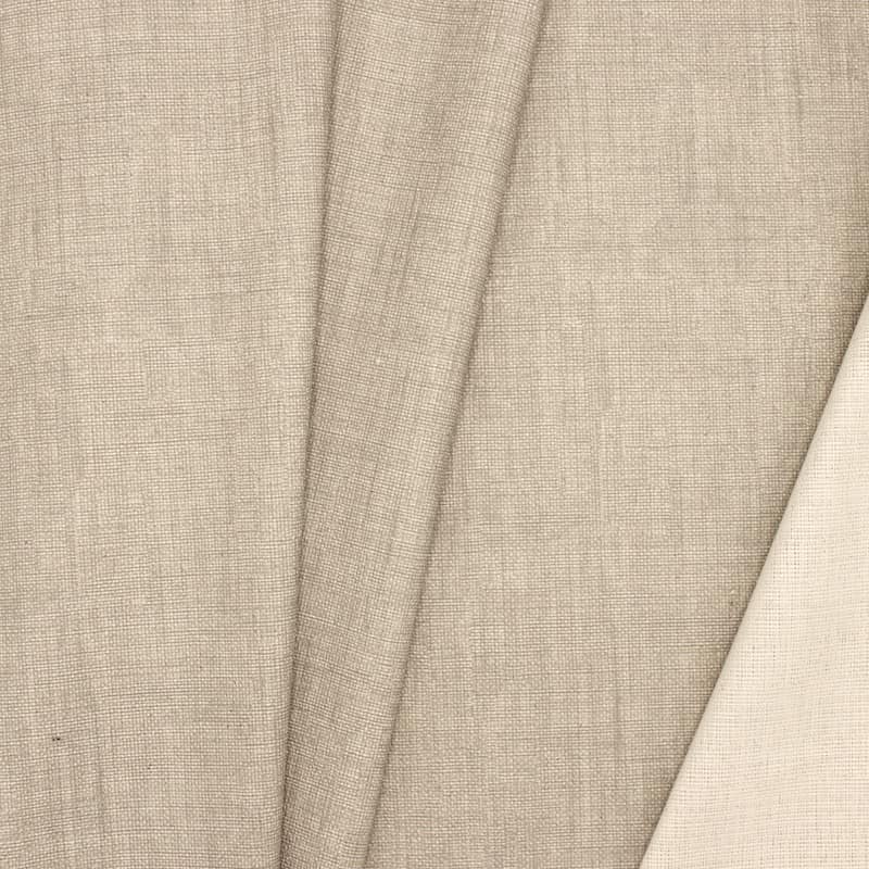 Plain coated cotton - mid-grey