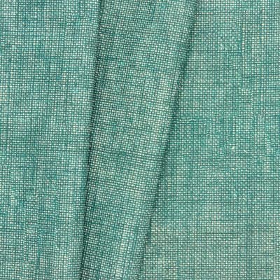 Coton enduit uni - turquoise
