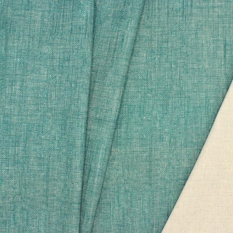 Plain coated cotton - turquoise