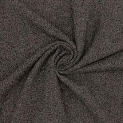 Tissu laine vierge chevrons -gris