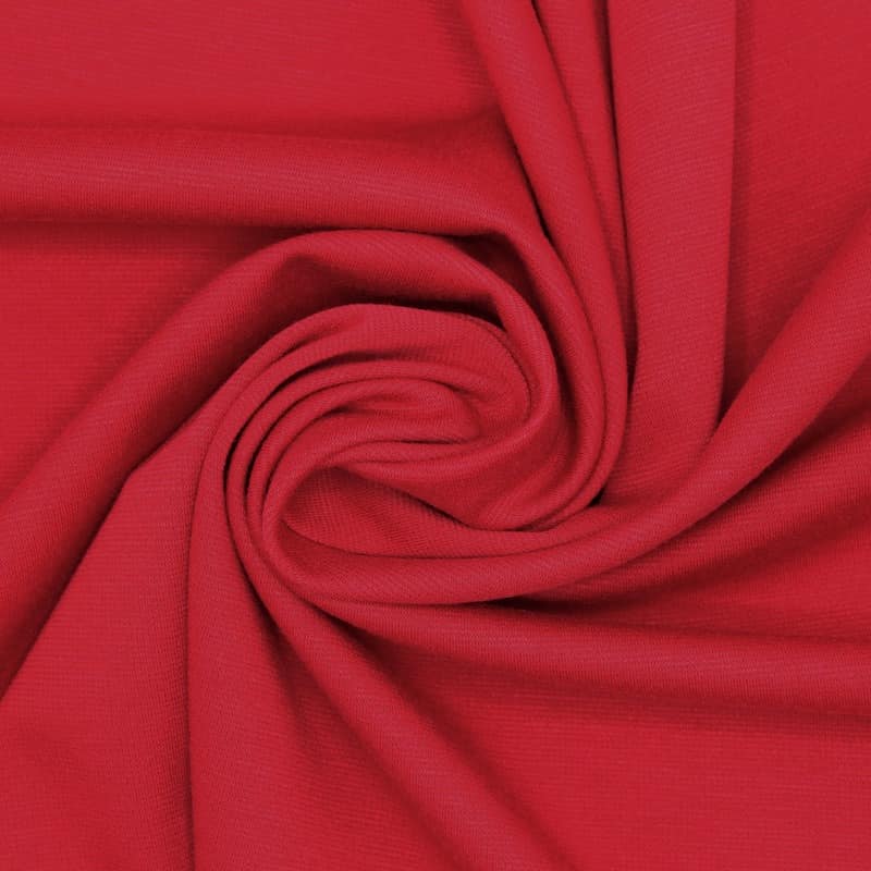 Plain Milano knit fabric - red