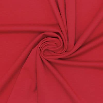 Tissu maille Milano uni - rouge