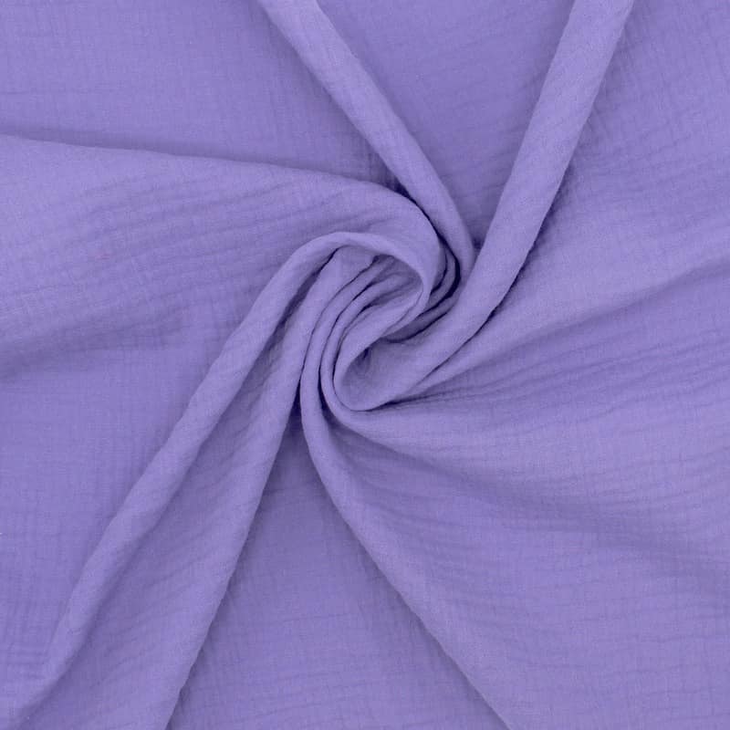 Double cotton gauze - purple