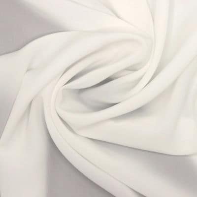 White Polyester Gabardine Woven Fabric