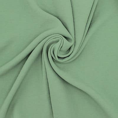 Fabric with crêpe aspect - almond green