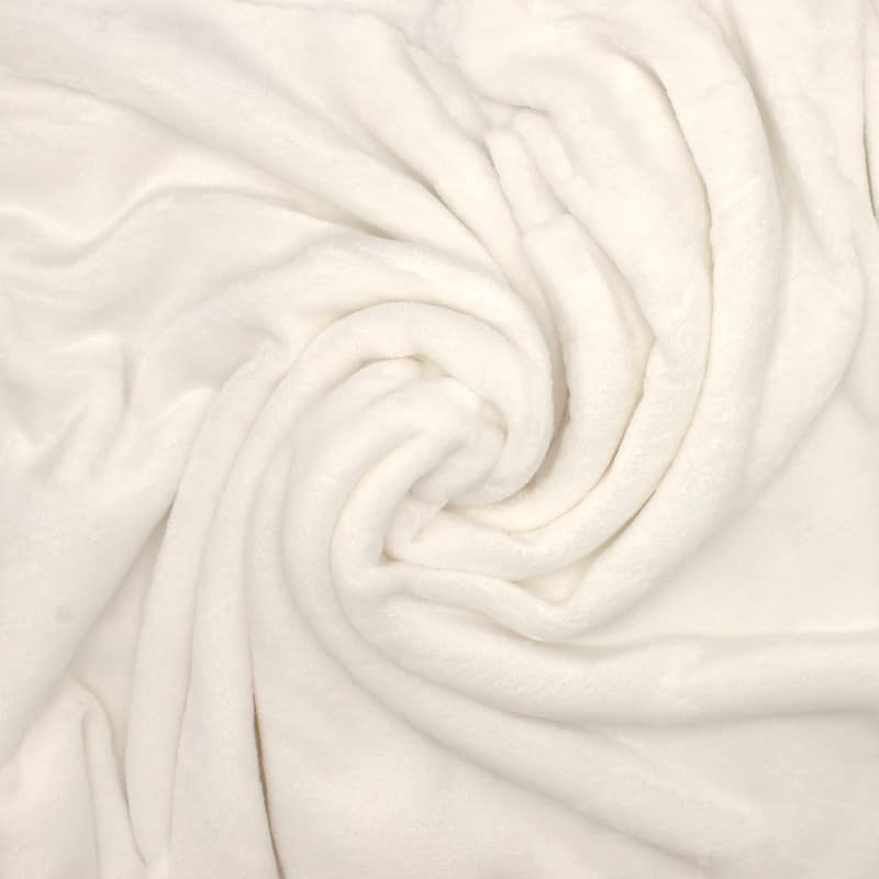 Minky velvet with wide width - white