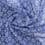 Viscose veil with flowers - blue