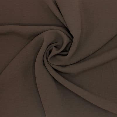 Fabric with crêpe aspect - brown 