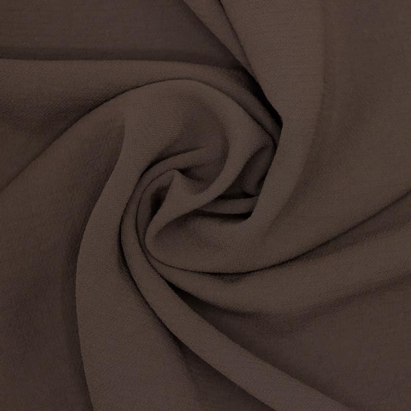 Fabric with crêpe aspect - brown 