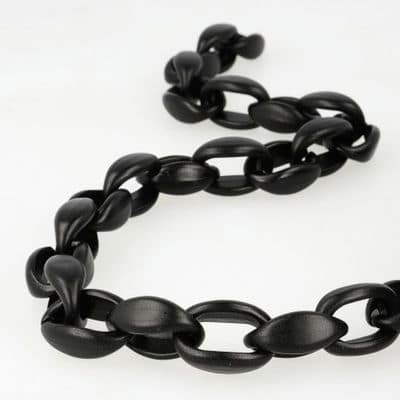 Matt plastic chain - black 