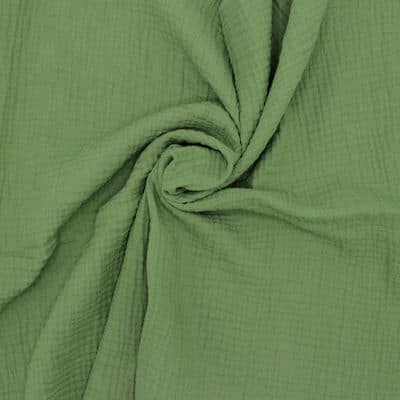 Waffel double gauze fabric - nettle 