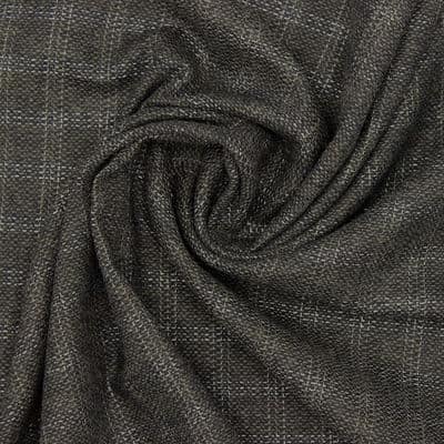 Checkered extensible fabric - taupe 
