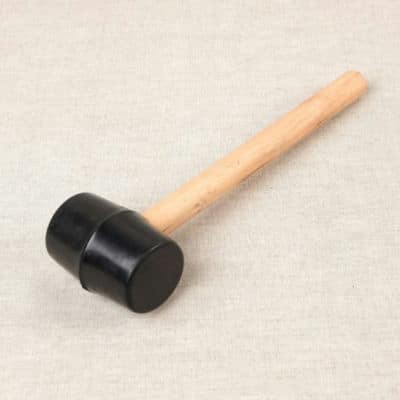 Mallet in wood and silicone 