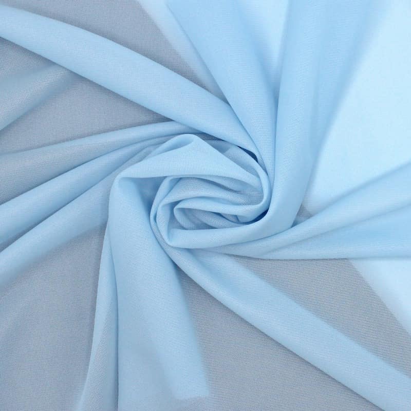 Knit polyester lining fabric - sky blue 