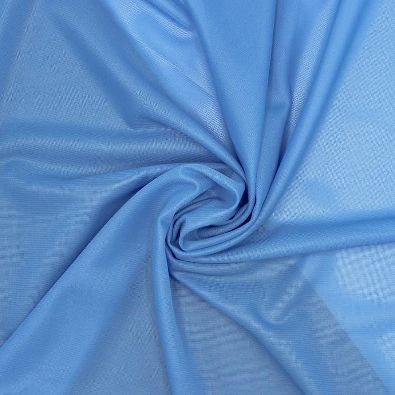 Doublure maille polyester - bleu
