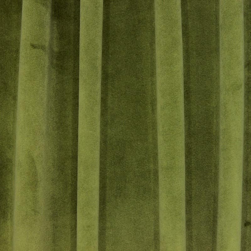 Velvet upholstery fabric - asparagus green 