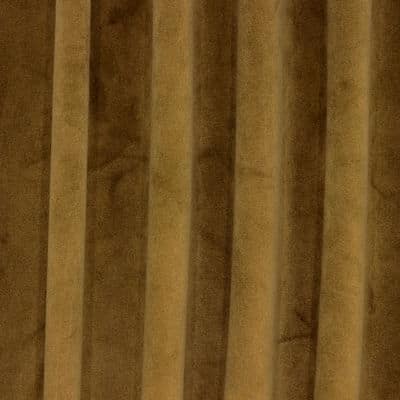 Velvet upholstery fabric - brownish-yellow