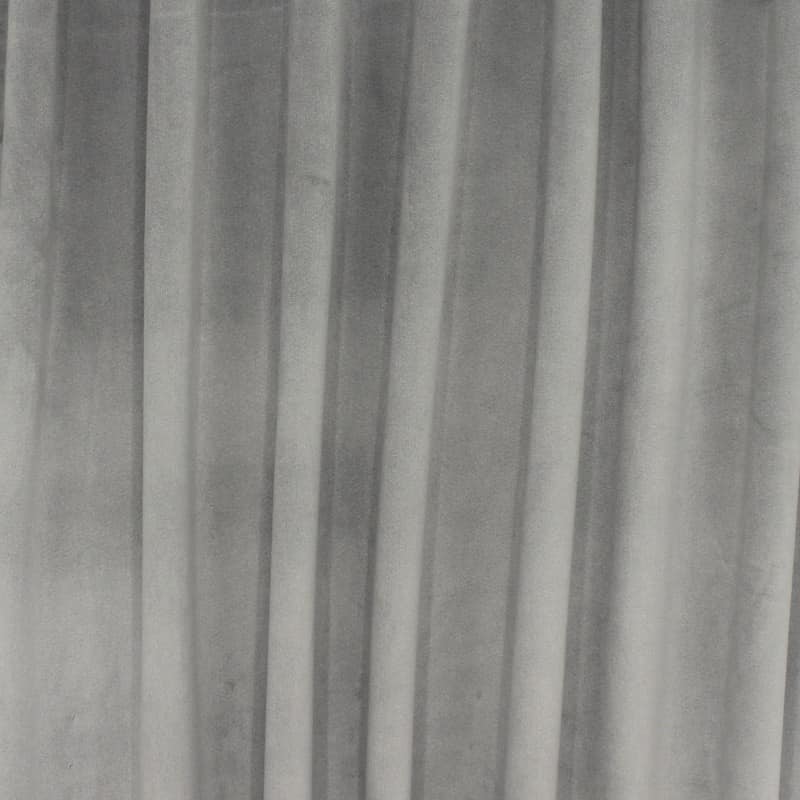 Velvet upholstery fabric - grey 