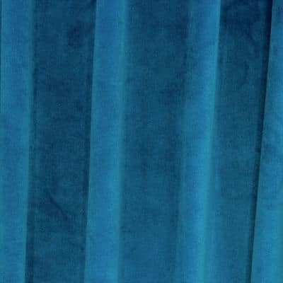 Fluweel meubelstof - pauwblauw