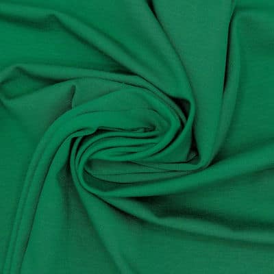 Tissu jersey uni - vert