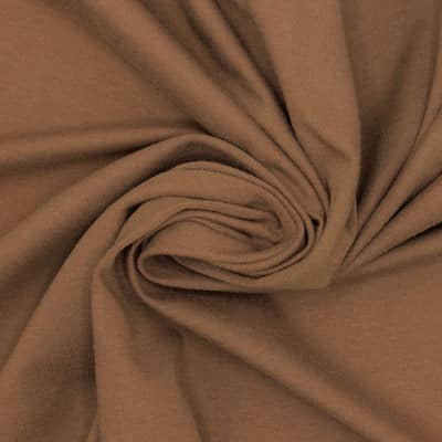 Plain jersey fabric - brown