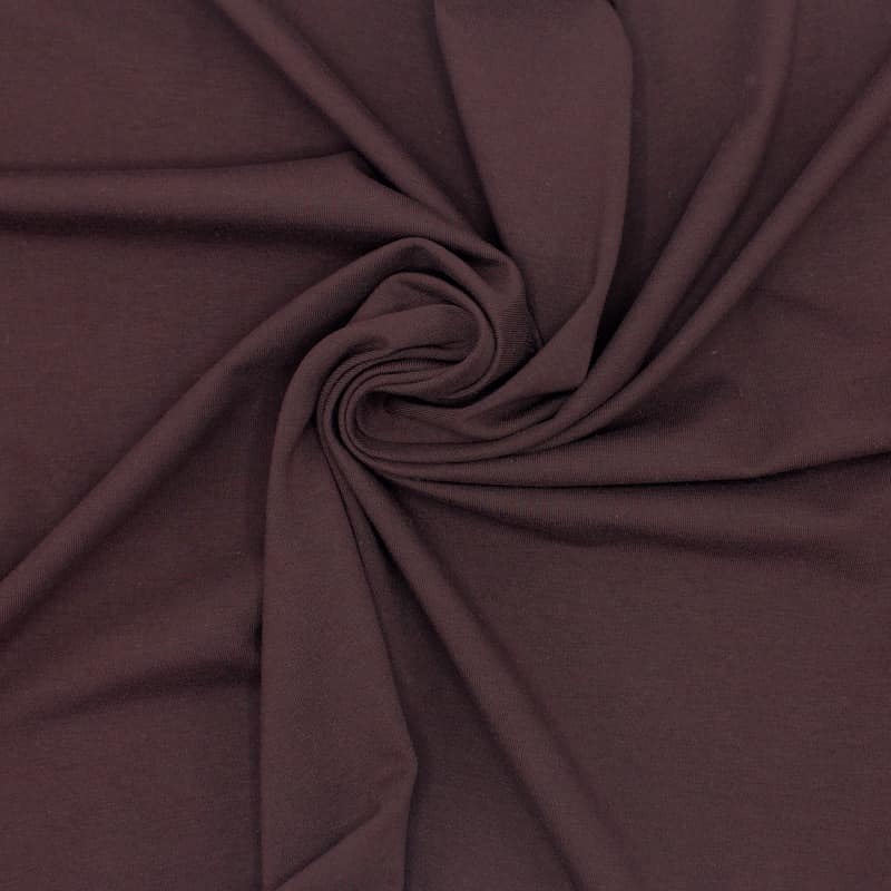 Plain jersey fabric - dark burgondy