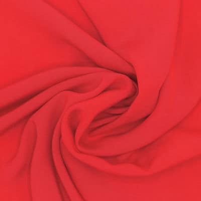 Plain viscose poplin fabric - red